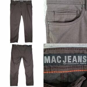 Mac Jeans Men’s Brown Denim Straight Leg Pants Size 38x34 5-Pocket